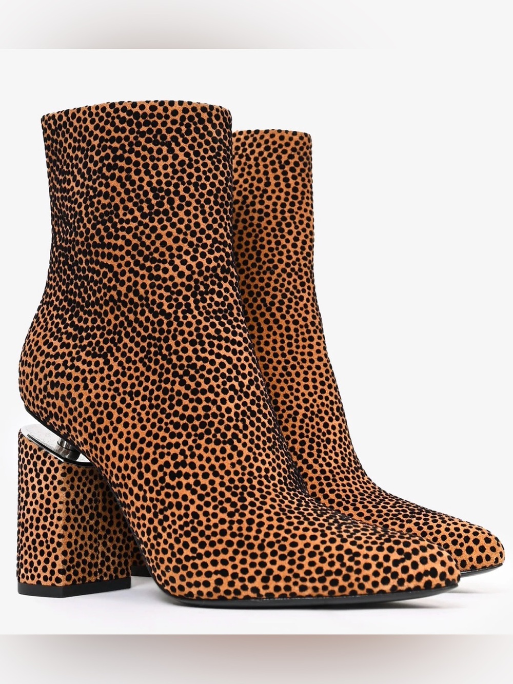 Alexander wang leopard Pointed-Toe Heeled Boots